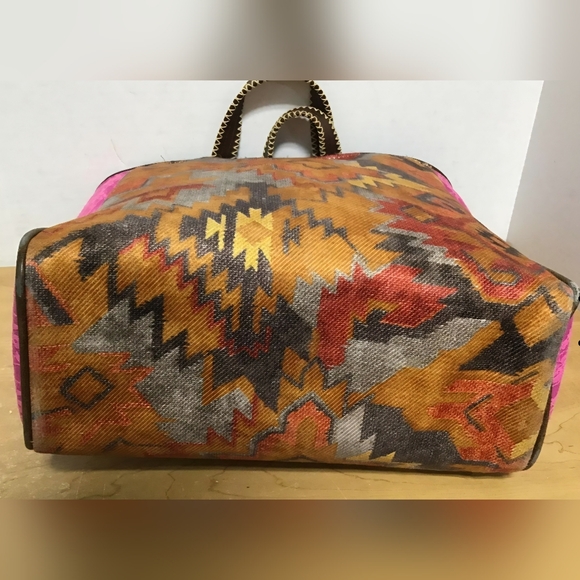 Consuela Desert Rose Collection Pink and Orange Patterned Tote - Picture 3 of 8
